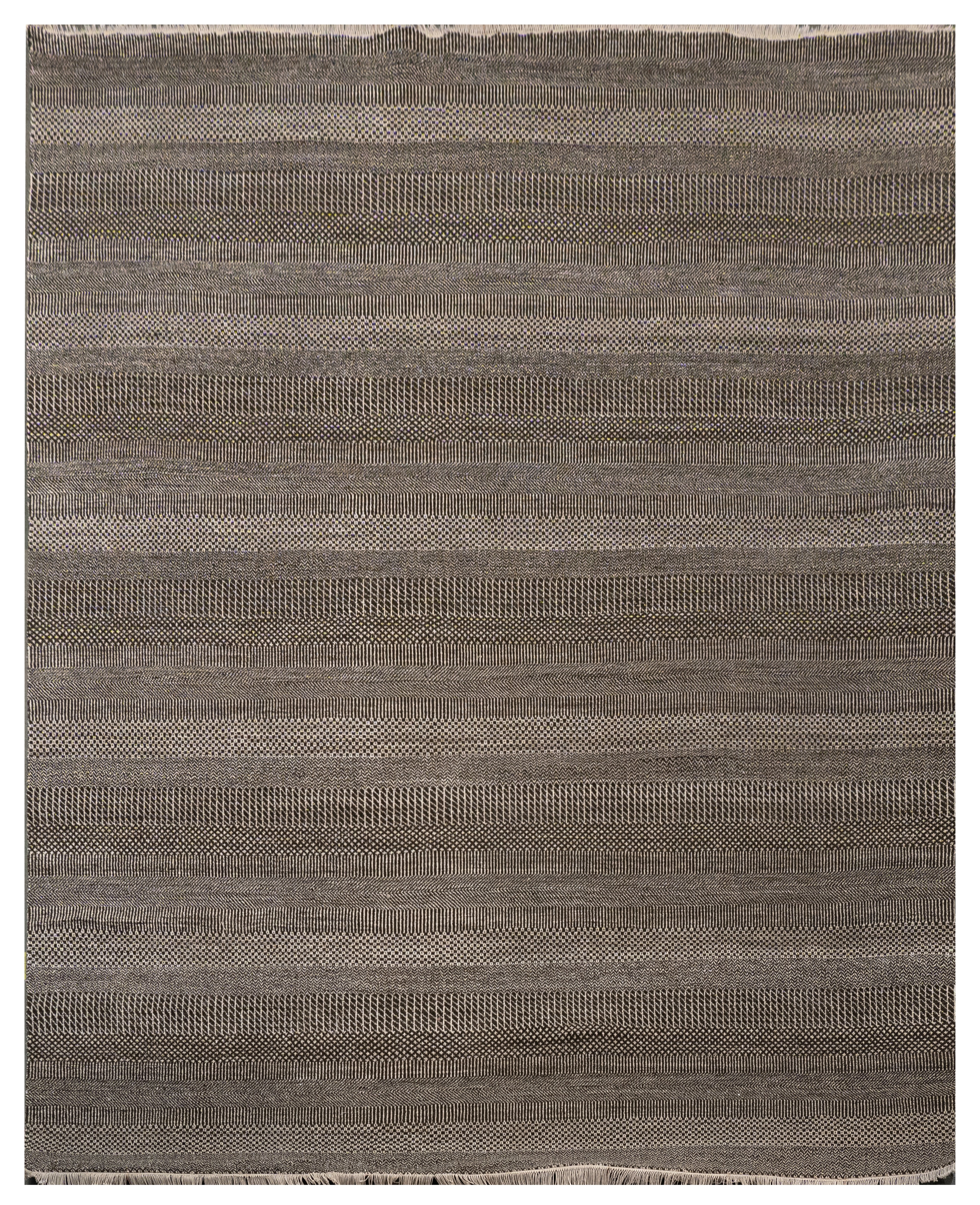 Handknotted Carpet, DIA - 1505 MCN, Brown & Pale Silver
